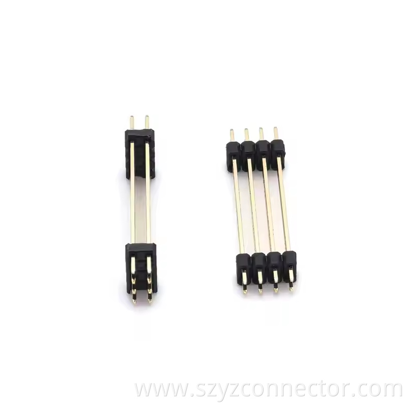 2.54mm Pitch Pin Header Connector Dual Row Dual plastic Straight SQ0.64mm H2.5mm2 L=35mm 24P (4)